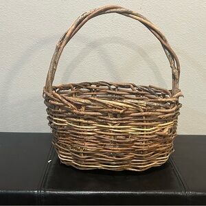 Rustic Hand Woven Vine Basket